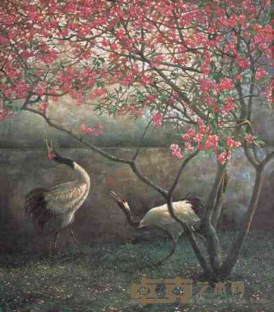 马松林 庭院 88×80cm